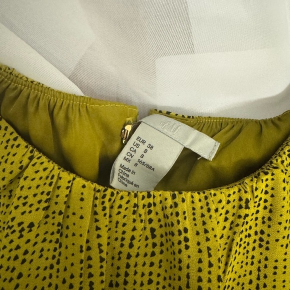 H&M Mustard Sleeveless Mini Dress - Picture 3 of 3